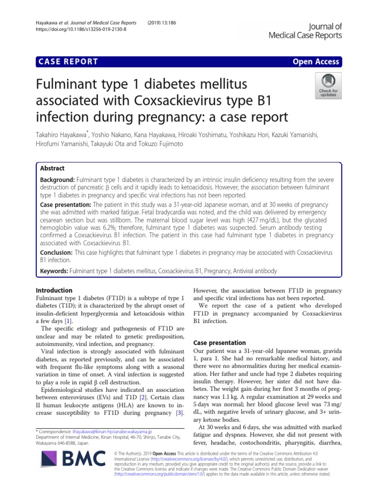 2019 Article 2130 Fulminant Type 1 Diabetes Mellitus Associated