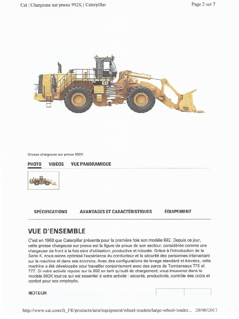 Caracteristiques Techniques 992K | PDF