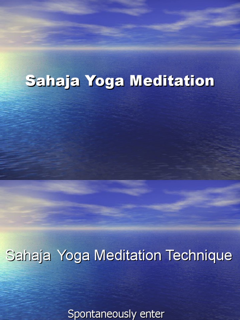 Sahaja Yoga Corporate Ppt Filtered Pdf Meditation Chakra
