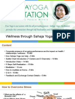 Introduction To Wellness Through Sahajayoga - NCP - 18 - June 2018