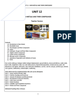 Non-Metals and Their Compounds Summary