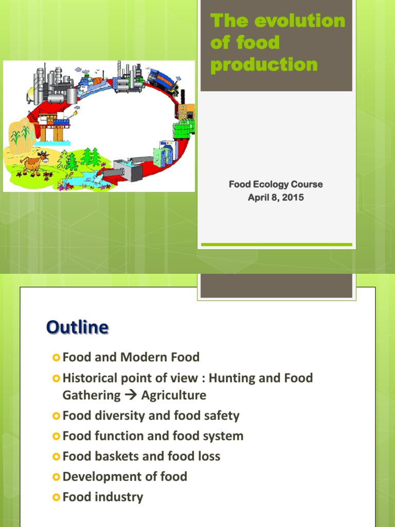 5 - Evolution of Food Production - 2015 Biology Diagrams