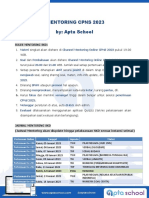 Rules & Jadwal Mentoring CPNS 2023 - S.D. MARET