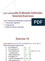 The Divisibility & Modular Arithmetic: Selected Exercises: Goal