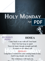 Holy Monday 2018