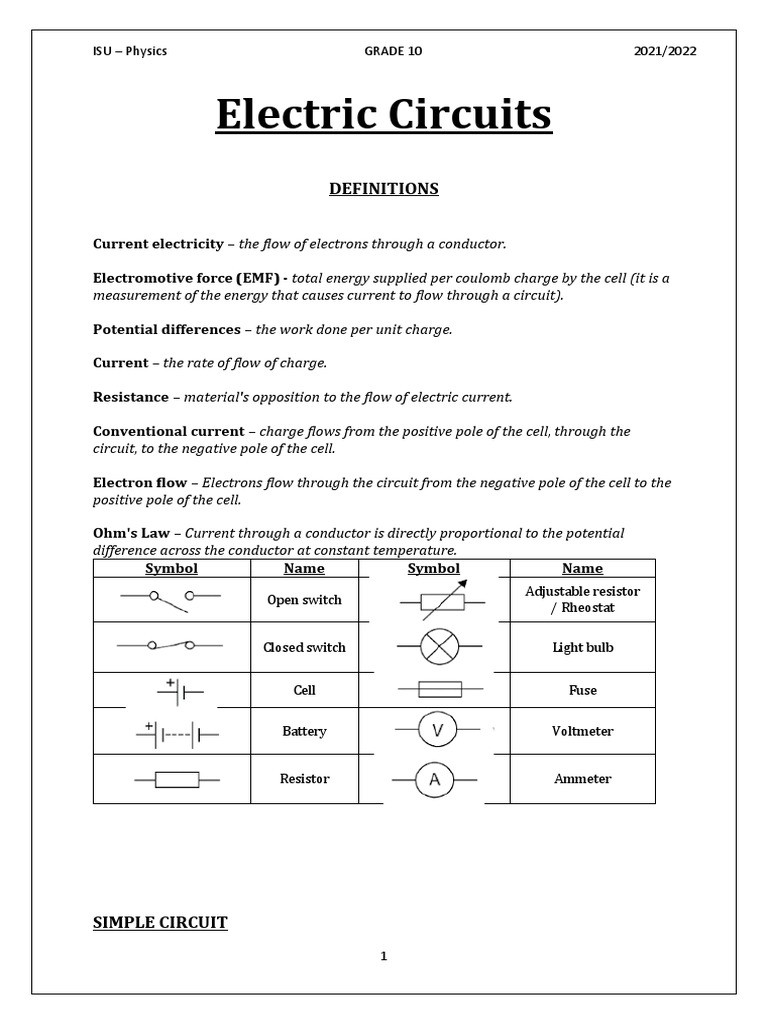 Electric Circuit Theory Circuit Diagram