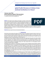 Does Human Capital Predict Resources: Evidence From Denominational Institutions in Ghana