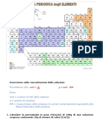 Esercitazione Sulla Concentrazione Delle Soluzioni PDF