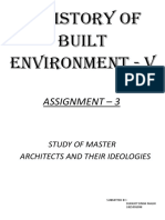 Study of Master Architects and Their Ideologies