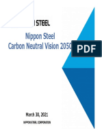 Nippon Steel Carbon Neutral Vision 2050: March 30, 2021