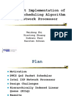 Efficient Implementation of Packet Scheduling Algorithm On Network Processor