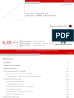 Rapport D'étude Federation Française de Billard - EDHEC Junior Etudes
