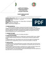 Course Curriculum Guide in SS 211