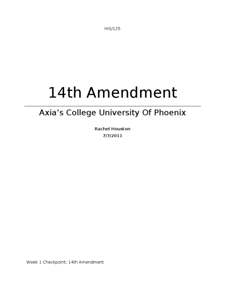 14th Amendment | PDF