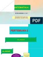 Matematika Aljabar Dasar