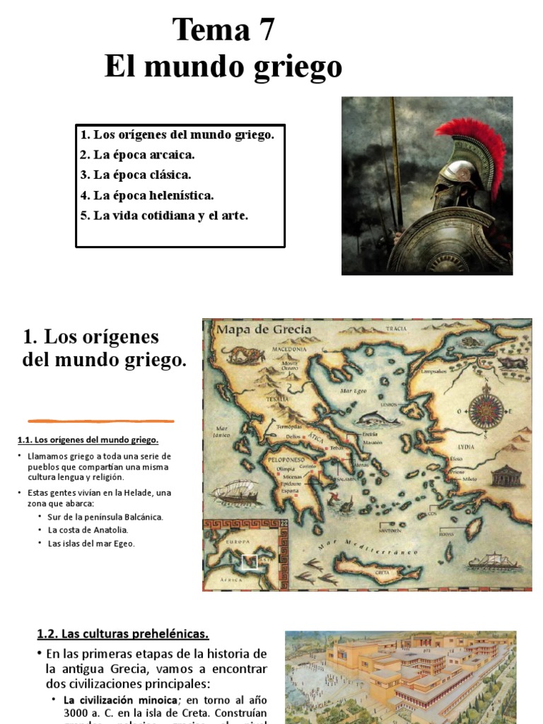 Historia del Mundo Griego: Orígenes y Épocas | PDF | Antigua Grecia ...