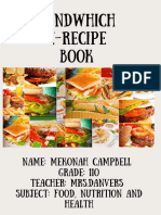 Sandwhich E-Recipe Book