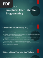 Graphical User Interface Programming