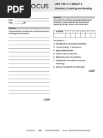 Focus 2 Student's Book Answer Key | PDF