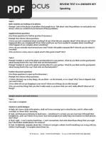 Focus2 2E Review Test 4 Units1 8 Speaking GroupA B ANSWERS