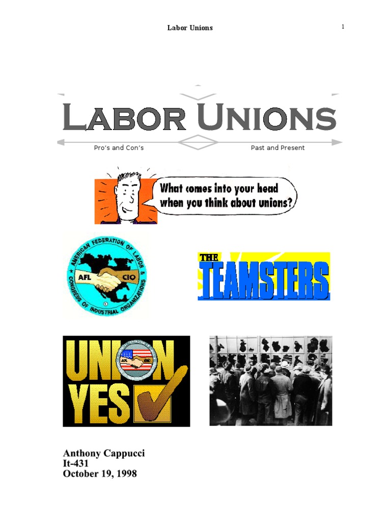 Labor Unions Congress Of Industrial Organizations AflCio