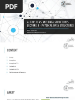 Lecture 3 - Physical Data Structures