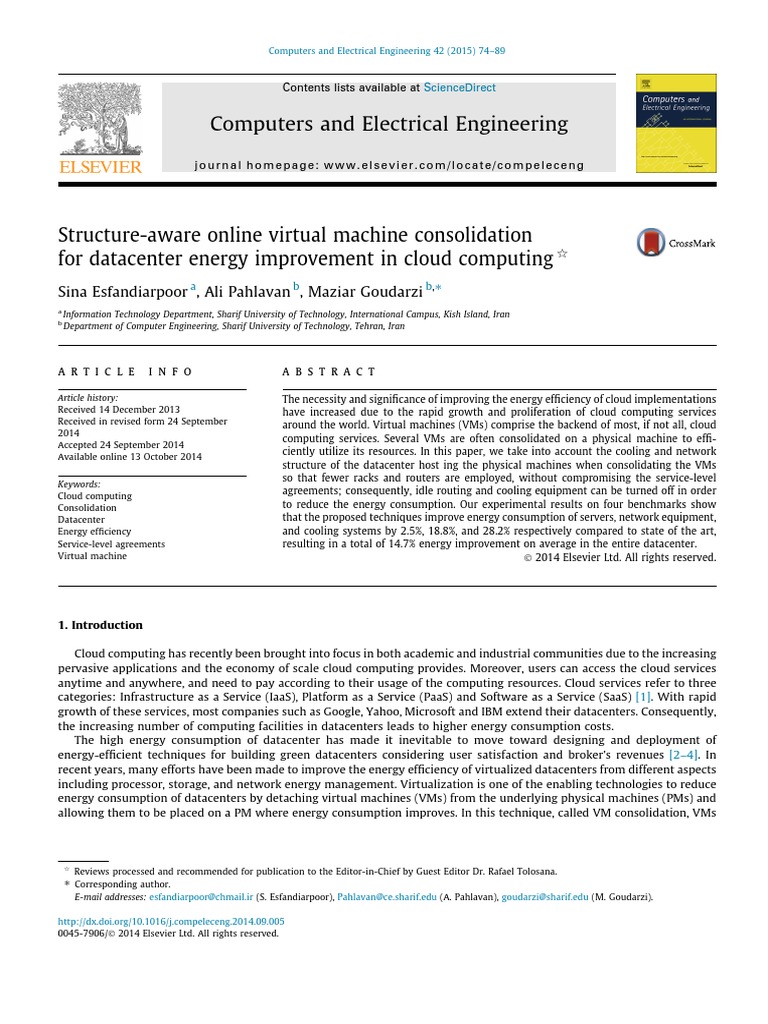 StructureAware Online Virtual Machine Consolidationfor Datacenter