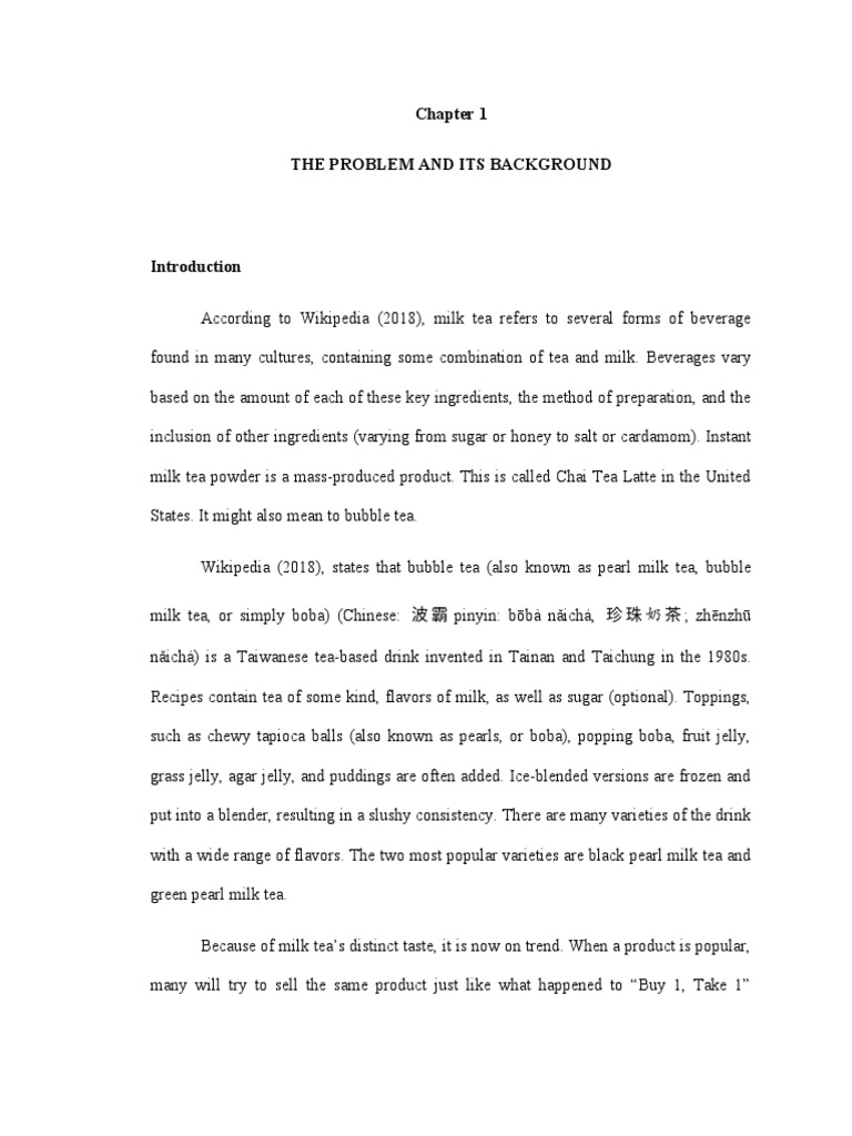 Marketing Strategies of Milk Tea Shops PDF Strategic Management