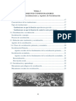 Tema 3. Instituciones, Socializaciones y Agentes de Socialización