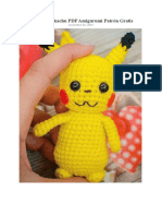 Patrón Pikachu Amigurumi