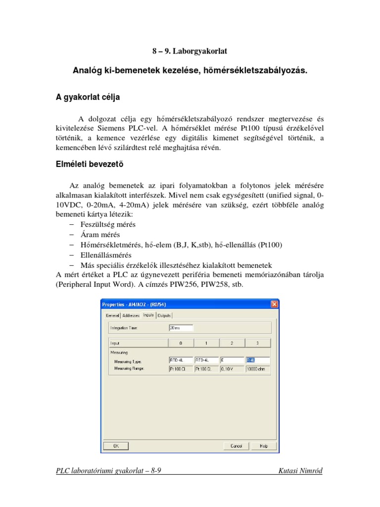 PLC Siemens Labor08 09 | PDF
