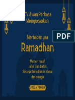 Biru Simple Ramadhan Greeting Card 2