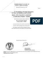 Ipa Foreign Certificate - Skel One Trading Limited - 04.10.2022