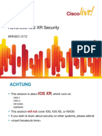 BRKSEC-3172 Advanced IOS XR Security