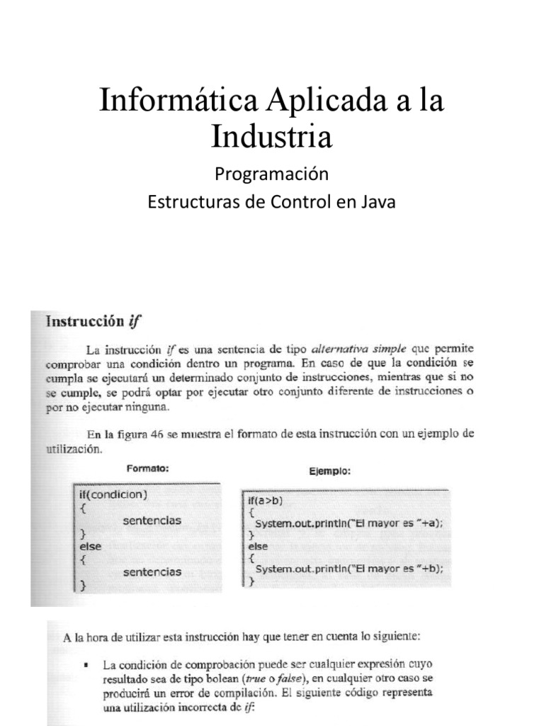 4 - Estructuras de Control Java | PDF