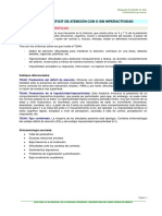 Trastornos Por Déficit de Atención Con o Sin Hiperactividad - Grupos y Características