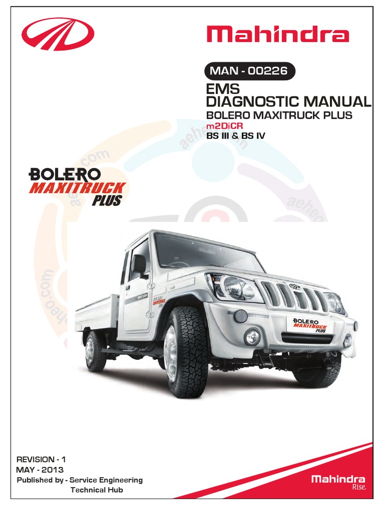 Bolero Maxitruck Plus Bs III 2013 | PDF | Manual Transmission | Throttle