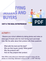 Activity 1 - Identifying Sellers and Buyers