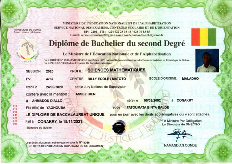 Diplôme Bac | PDF