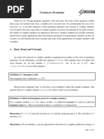 Complex Numbers - MDB