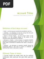Account Titles
