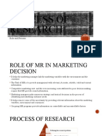 The Role of Marketing Research in Decision Making