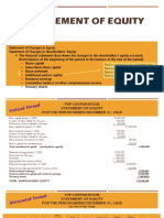 Lesson 5c Pro-Forma Statement of Equity