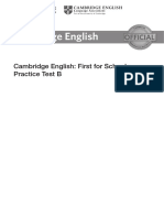 Complete First For Scholls FullTest-B