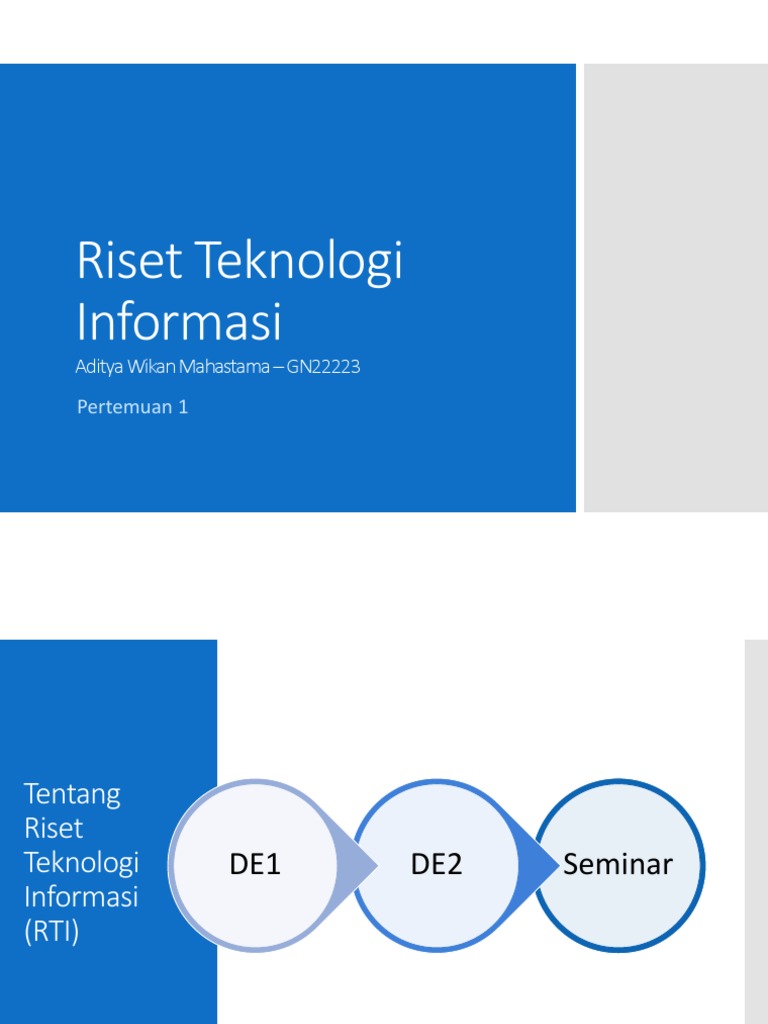 Riset Teknologi Informasi untuk Skripsi | PDF | Karier & Perkembangan ...
