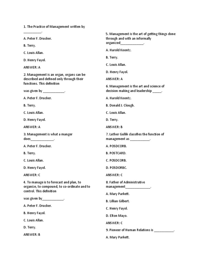 Management Concepts and Definitions | PDF | Leadership | Motivation