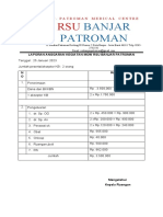 Anggaran Kegiatan MOW RSU BP 25 Januari 2023