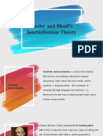 Cooley and Mead's Interactionism Theory