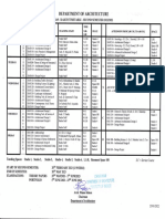 BAS - B.Arch Timetable - 2nd Semeser 2022-2023