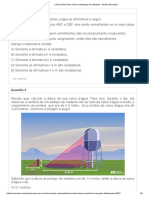 Lista de Exercícios Sobre Semelhança de Triângulos - Questões